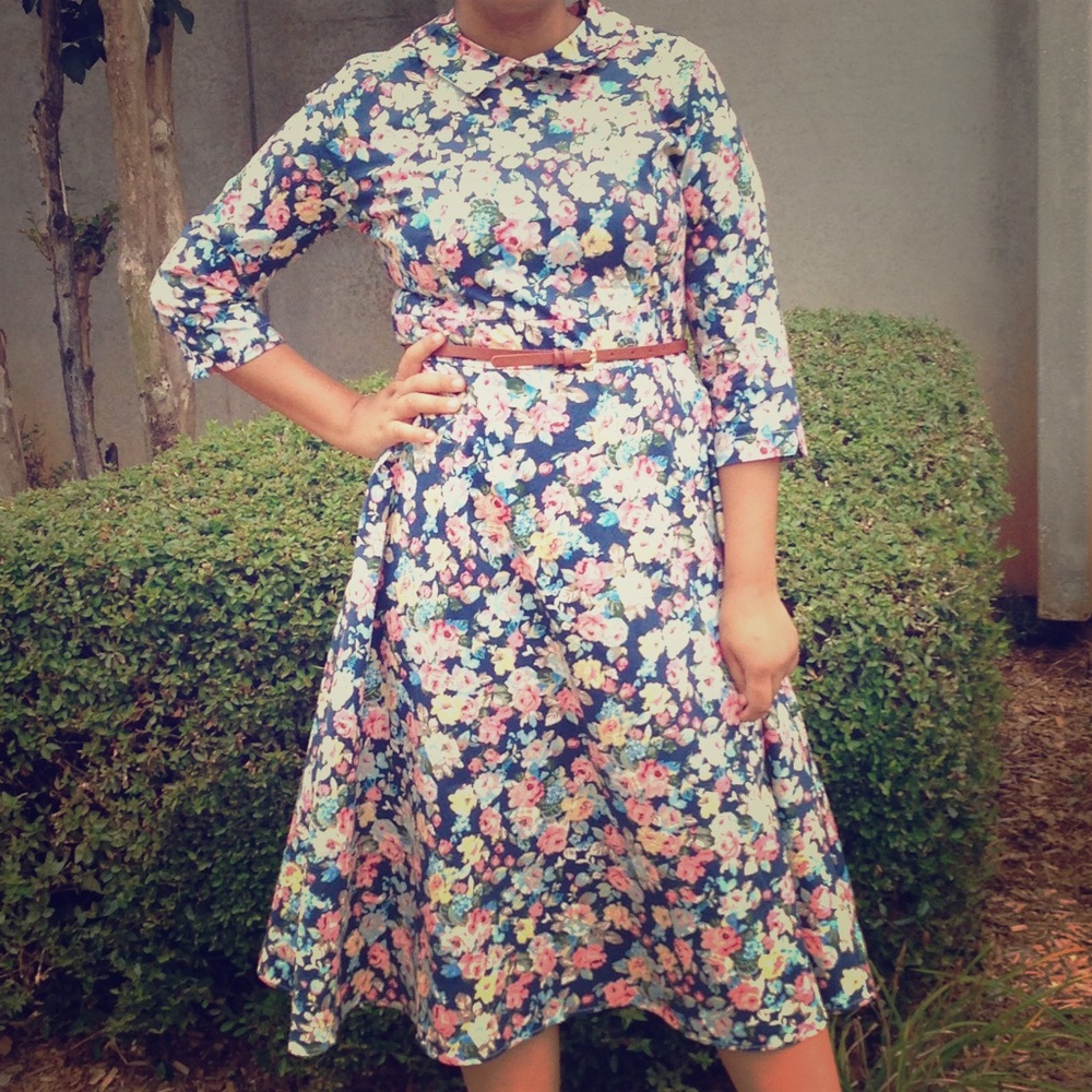 Proverbs 31 Vintage Floral Dress Belt NOT included
